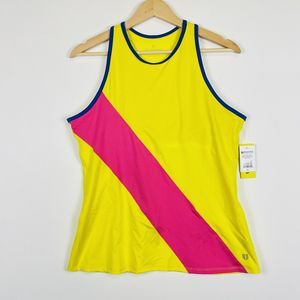 Eleven Venus Williams Center Court Razor Tank Top Shirt Yellow Womens XL‎ NWT